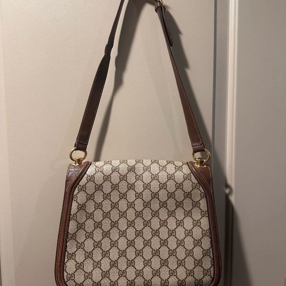 Gucci Brown and Cream Shoulder Bag - Picture 6 of 10